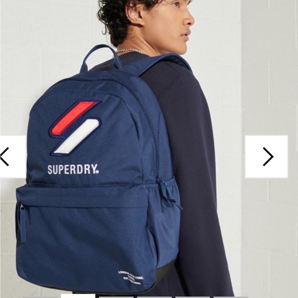 Superdry Other - Superdry sport style Montana navy blue logo backpack 16x18
